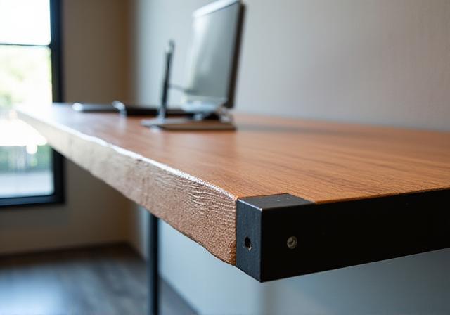 Floating executive desk design